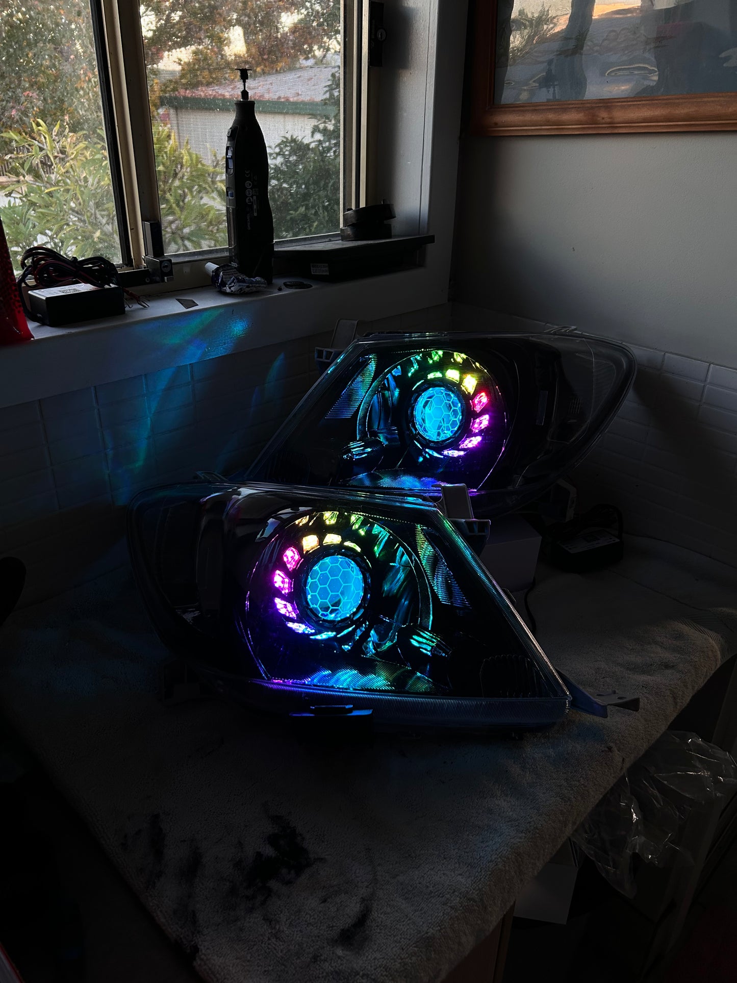 N70 Hilux custom headlights