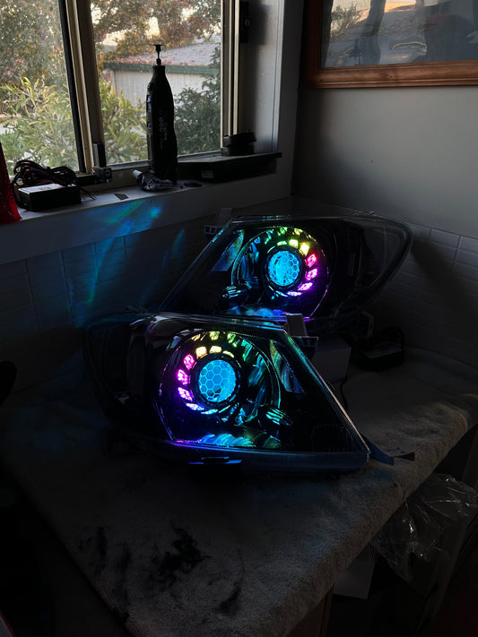 N70 Hilux custom headlights