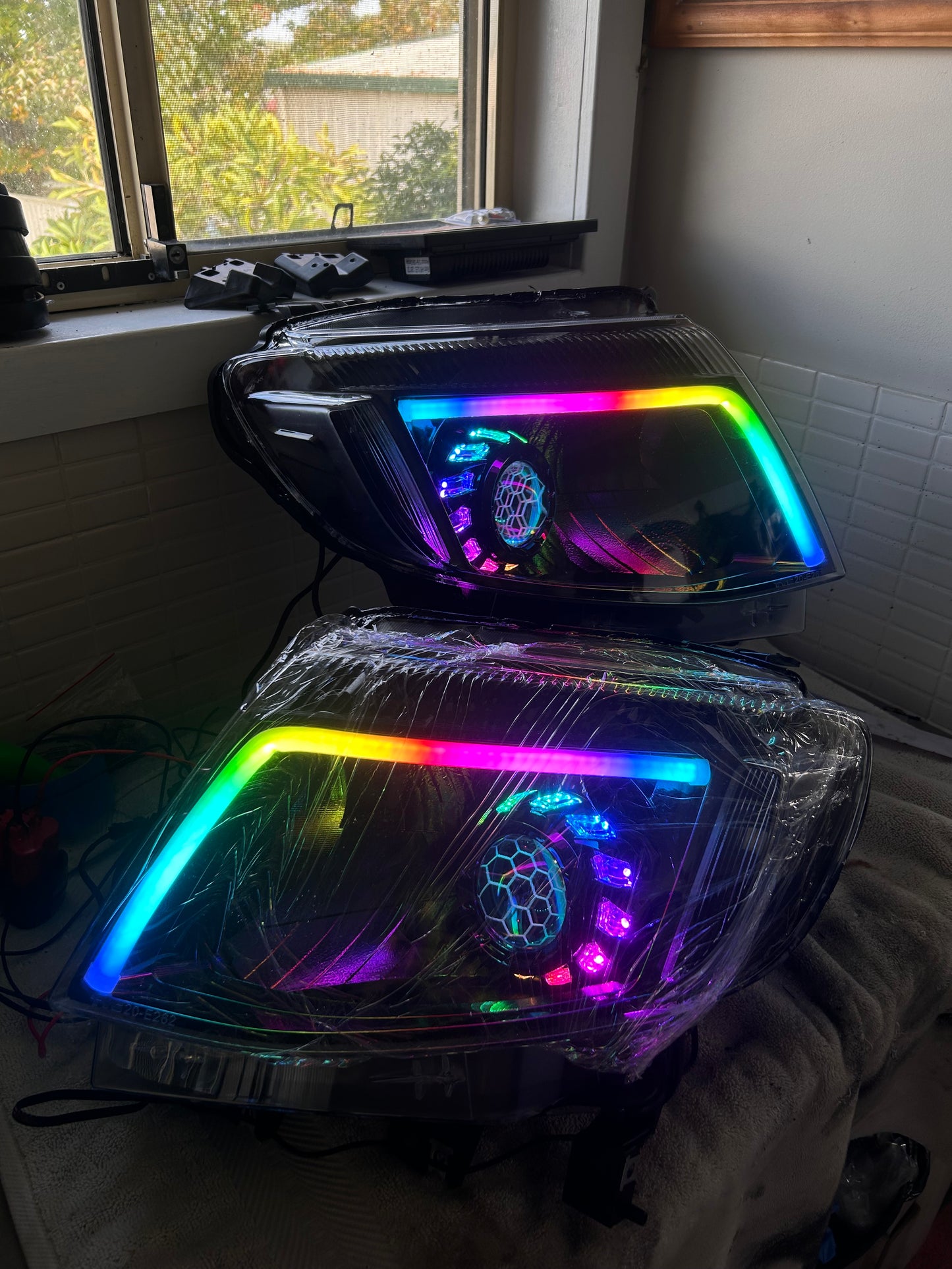 Custom Ford Ranger headlights 