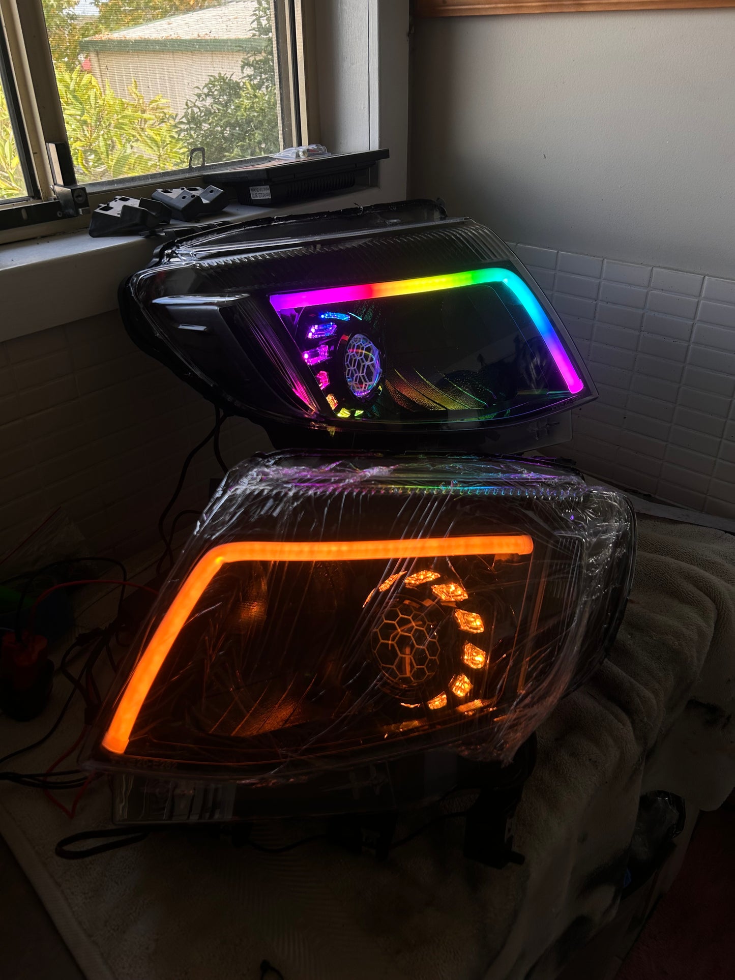 Custom Ford Ranger headlights 