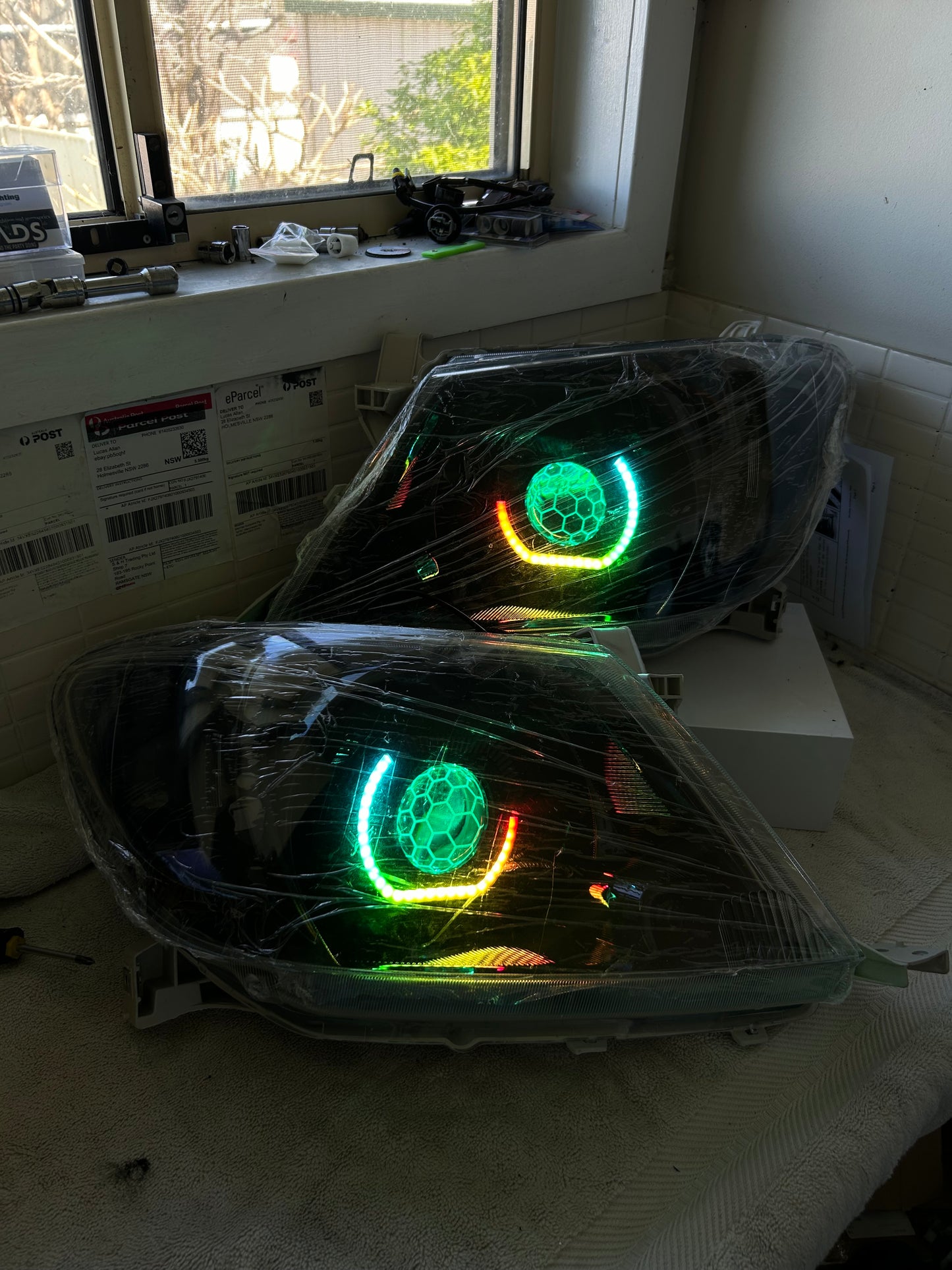 N70 Hilux custom headlights