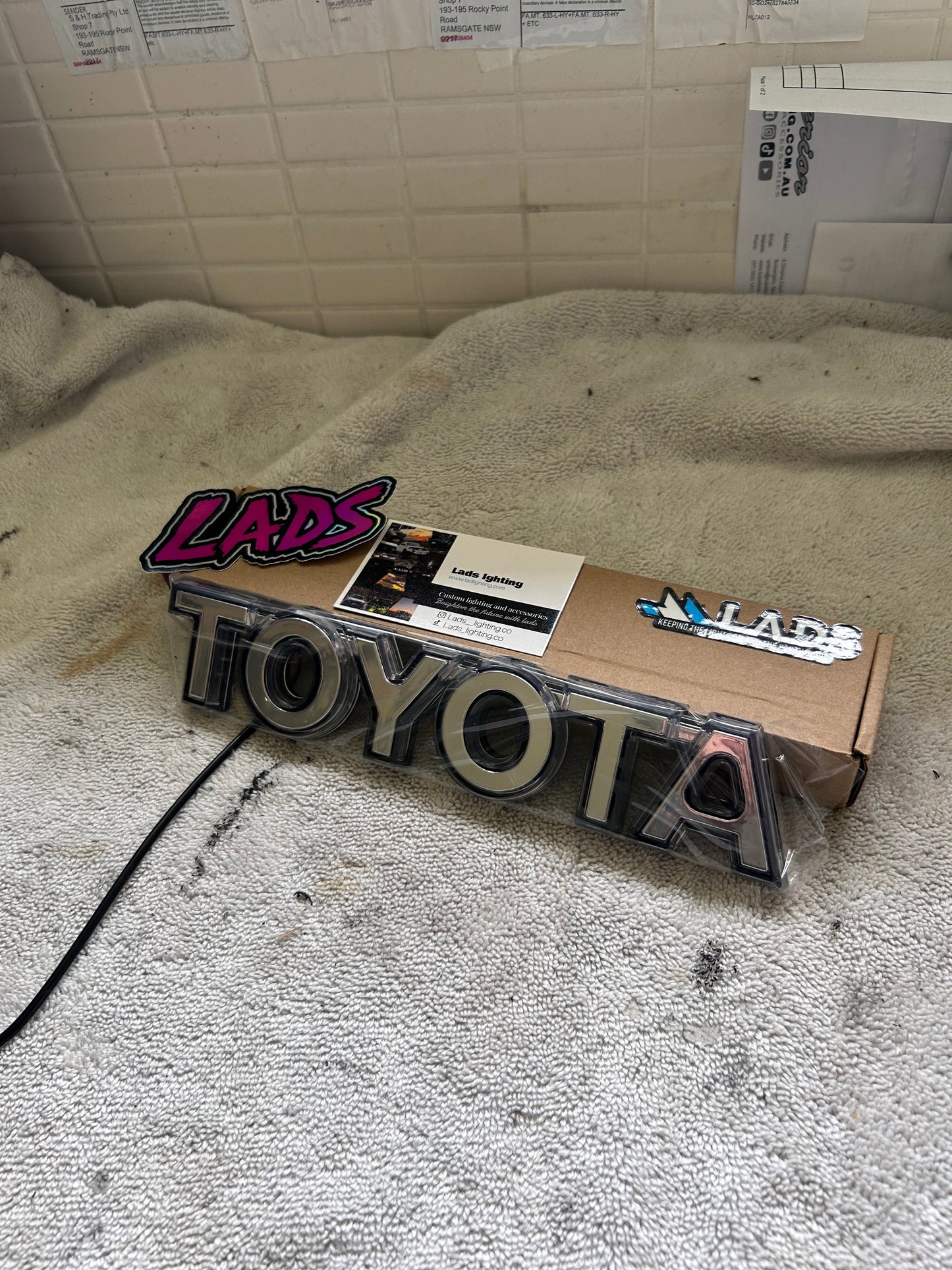 LED Toyota badge