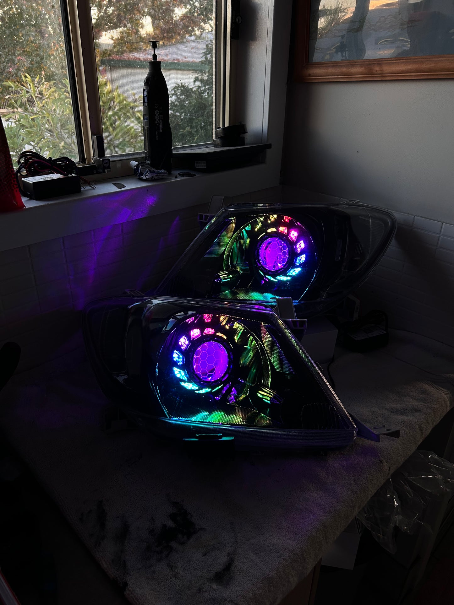 N70 Hilux custom headlights